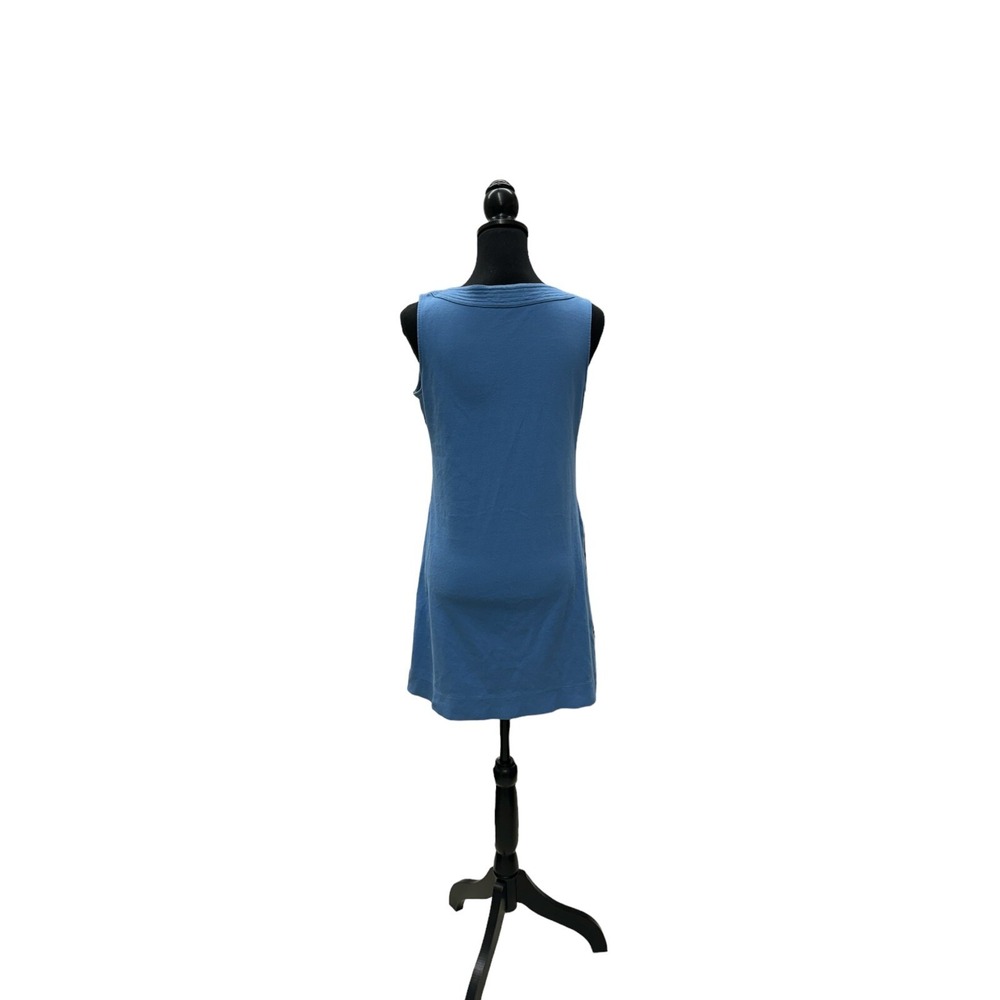 New York & Co Women's Blue Knit Sleeveless Shift Dress Size Small - Picture 2 of 5
